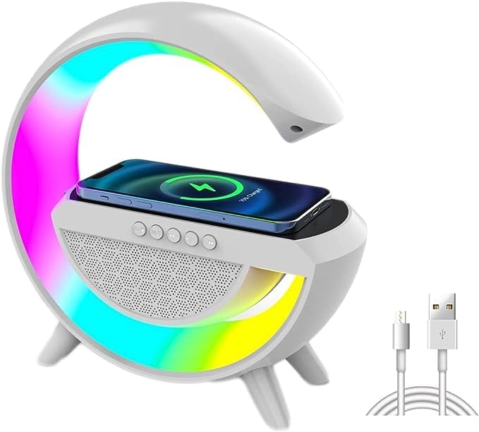 G-Shape LED Wireless Charging Speaker Lamp