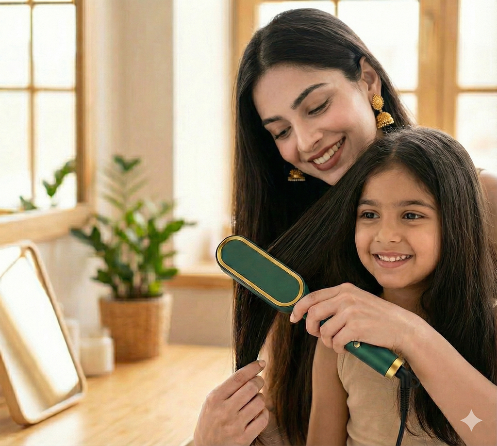 Professional Wireless Electric Hair Straightener Comb Brush
