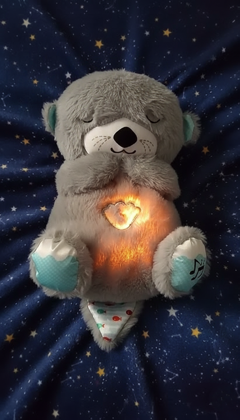 Breathing Teddy Bear with Soothing Music, Comfort Plush for Kids & Adults,