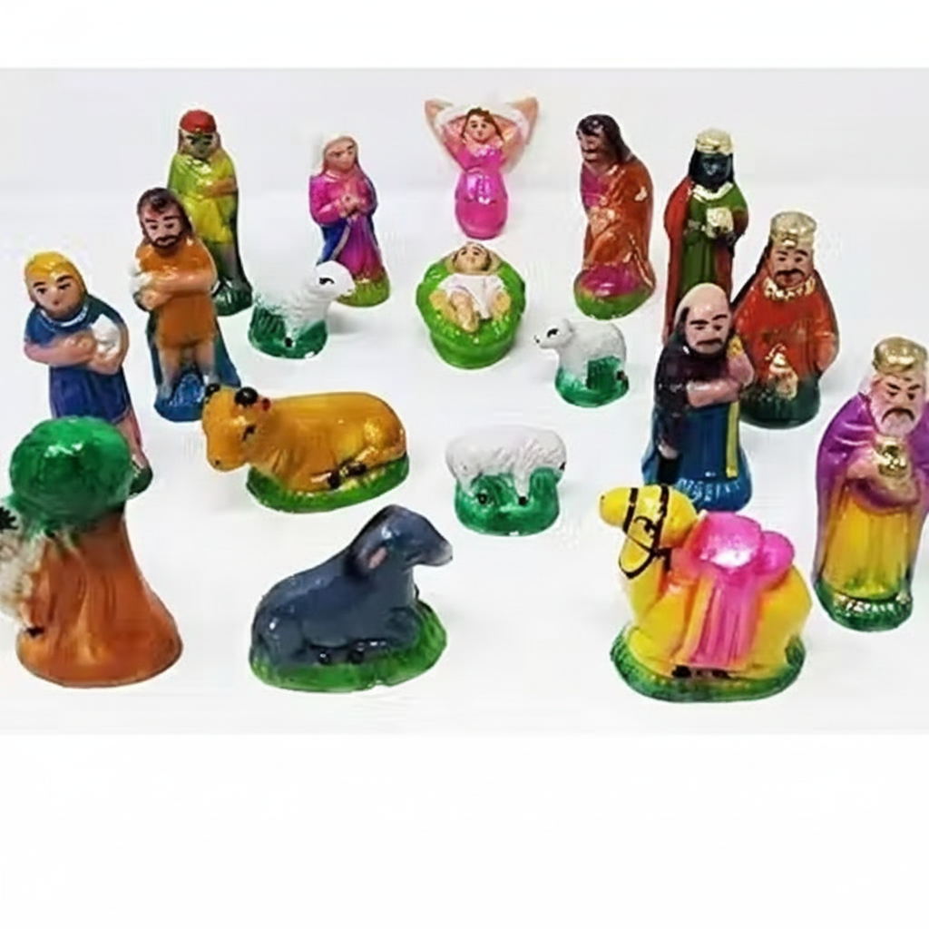 X mas crib -  nativity 18 pieces