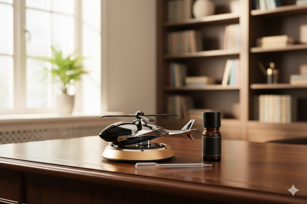 Solar Car Helicopter - Air freshener