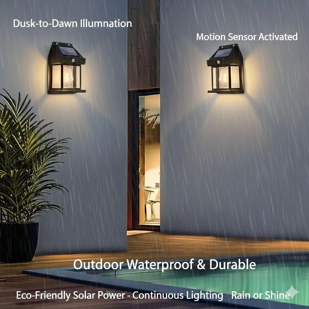 Solar Light Outdoor Wall Light