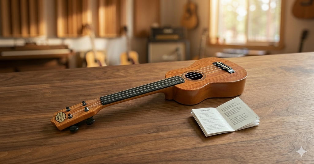 Mini Guitar with 4 strings Clear sound