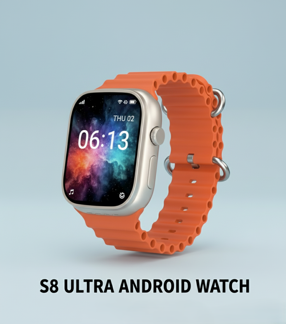S8 Ultra Android Smartwatch with 4G SIM Support