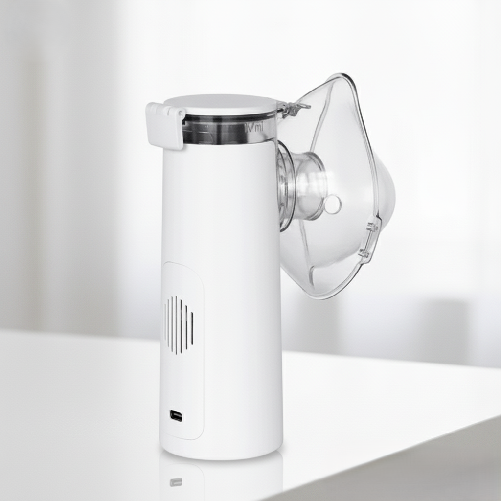 Portable Mesh Nebulizer -operate on batteries or are USB rechargeable