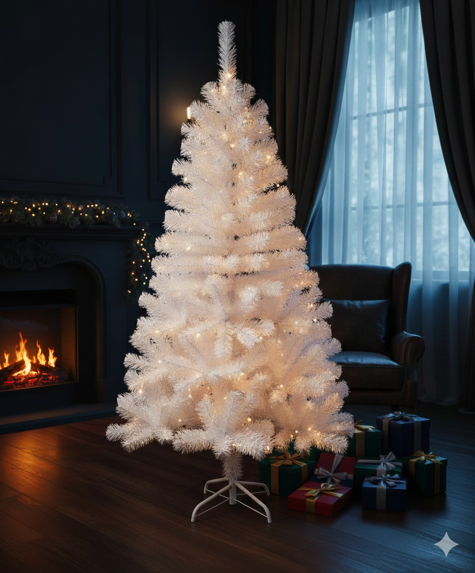 5 Feet- 300 Tips White Christmas Tree