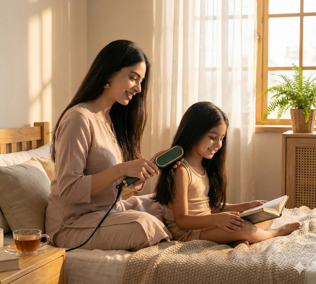 Professional Wireless Electric Hair Straightener Comb Brush