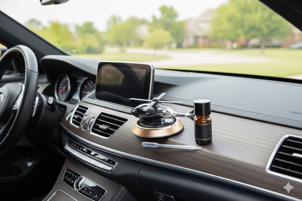 Solar Car Helicopter - Air freshener