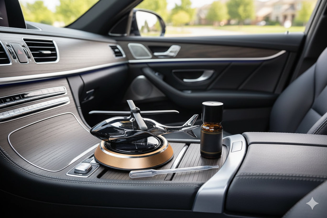Solar Car Helicopter - Air freshener