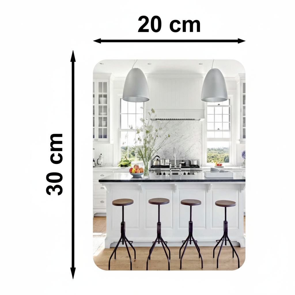 Combo of Oval Shape & Square Shape Mirror (Pack of 2)