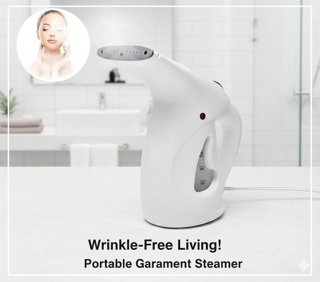 Portable Handheld Garment/Facial Vapor Steamer Iron Brush for Home and Travel Handy (Multicolour)