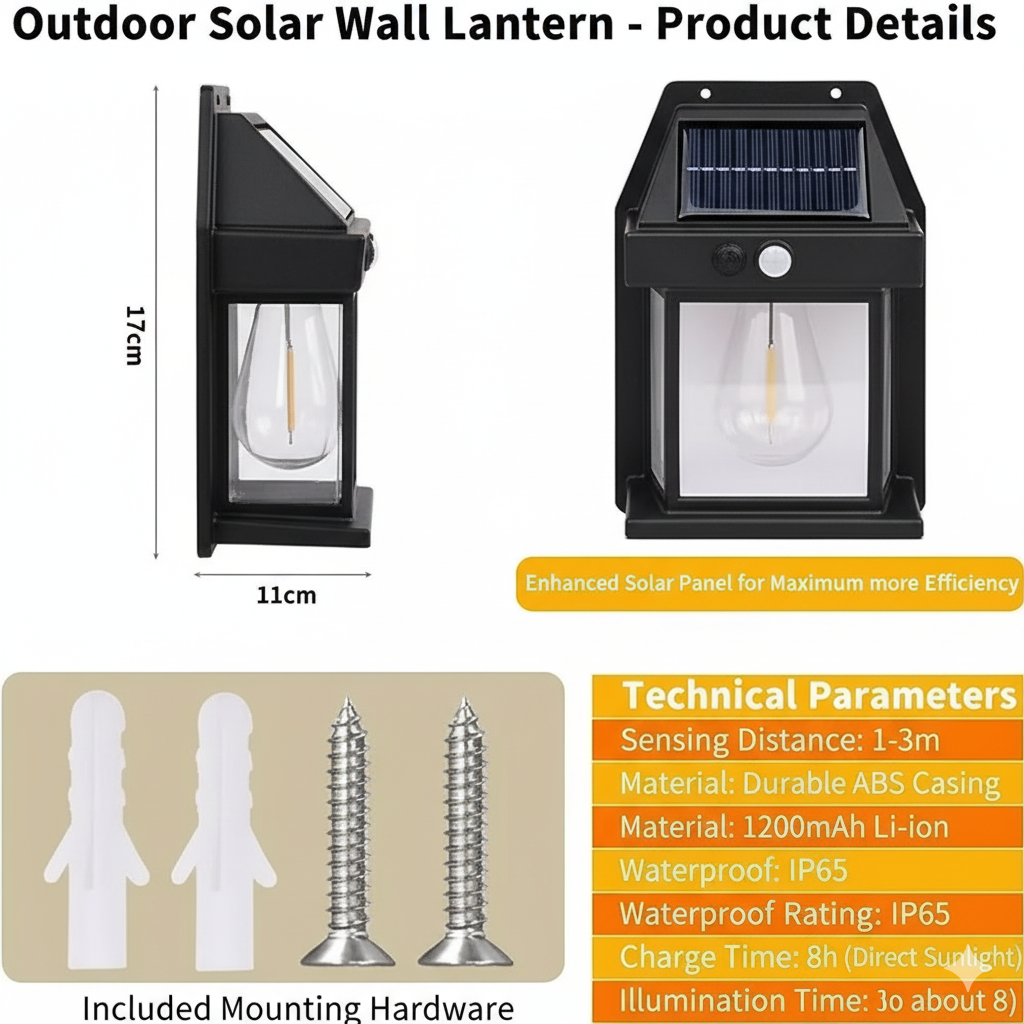 Solar Light Outdoor Wall Light