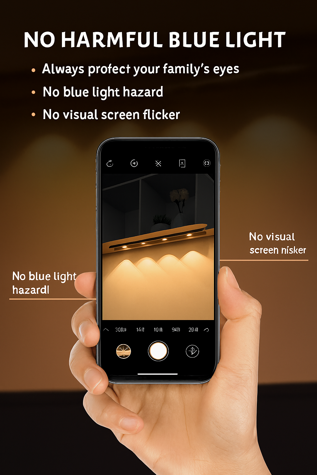 LED PIR Motion Sensor Cabinet light with USB Rechargeable