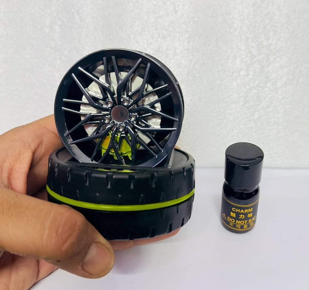 Premium 120W Fast Car Charger with FREE Solar Rotating Car Dashboard Air Freshener/Perfume Diffuser with perfume