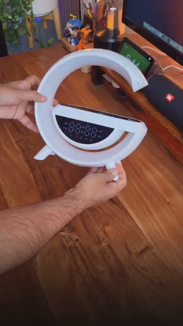 G-Shape LED Wireless Charging Speaker Lamp